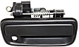 Front, Passenger Side Textured Black Exterior Door Handle, With Key Hole