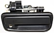 Front, Passenger Side Textured Black Exterior Door Handle, With Key Hole