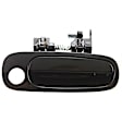 Front, Passenger Side Smooth Black Exterior Door Handle, With Key Hole
