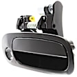 Front, Passenger Side Smooth Black Exterior Door Handle, With Key Hole
