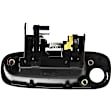 Front, Passenger Side Smooth Black Exterior Door Handle, With Key Hole