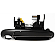 Front, Passenger Side Smooth Black Exterior Door Handle, With Key Hole