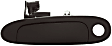 Front, Driver Side Exterior Door Handle, Smooth Black, With Key Hole, Base Model