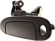Front, Driver Side Exterior Door Handle, Smooth Black, With Key Hole, Base Model