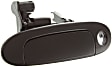 Front, Driver Side Exterior Door Handle, Smooth Black, With Key Hole, Base Model