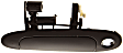 Front, Driver Side Exterior Door Handle, Smooth Black, With Key Hole, Base Model