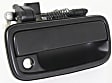 Front, Passenger Side Smooth Black Exterior Door Handle, With Key Hole