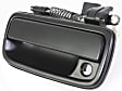 Front, Driver Side Smooth Black Exterior Door Handle, With Key Hole