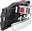 Front or Rear, Passenger Side Interior Door Handle, Chrome, With Door Lock Button