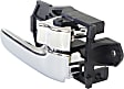 Front or Rear, Passenger Side Interior Door Handle, Chrome, With Door Lock Button
