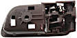 Front Or Rear, Passenger Side Brown bezel with chrome lever Interior Door Handle, Sedan