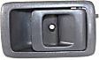 Front or Rear, Passenger Side Interior Door Handle, Dark Gray, Without Door Lock Hole