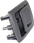 Front or Rear, Passenger Side Interior Door Handle, Dark Gray, Without Door Lock Hole