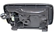 Front or Rear, Passenger Side Interior Door Handle, Dark Gray, Without Door Lock Hole