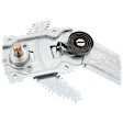 Front, Driver Side Manual Window Regulator, Without Motor