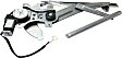 Front, Driver Side Power Window Regulator, With Motor