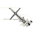 Front, Passenger Side Power Window Regulator, With Motor