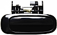 Rear, Passenger Side Smooth Black Exterior Door Handle, Without Key Hole