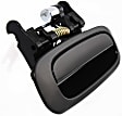 Rear, Passenger Side Smooth Black Exterior Door Handle, Without Key Hole
