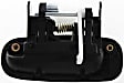 Rear, Passenger Side Smooth Black Exterior Door Handle, Without Key Hole