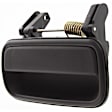 Rear, Passenger Side Smooth Black Exterior Door Handle, Without Key Hole, Crew Cab Pickup