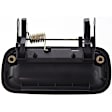 Rear, Passenger Side Smooth Black Exterior Door Handle, Without Key Hole, Crew Cab Pickup