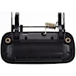 2001-2004 Toyota Tacoma - Rear, Driver Side Smooth Black Exterior Door Handle, Without Key Hole, Crew Cab Pickup
