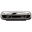 Rear, Driver Side Chrome Lever with Black Bezel Exterior Door Handle, Without Key Hole, Crew Cab Pickup