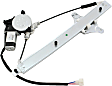 Sedan Rear, Passenger Side Power Window Regulator, With Motor