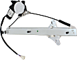 Sedan Rear, Passenger Side Power Window Regulator, With Motor