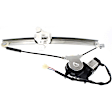 Rear, Driver Side Power Window Regulator, With Motor, Sedan