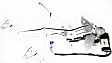 Rear, Passenger Side Power Window Regulator, With Motor