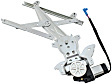 Rear, Driver Side Power Window Regulator, With Motor