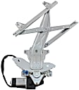 Rear, Driver Side Power Window Regulator, With Motor