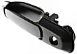 Rear, Driver or Passenger Side Smooth Black Exterior Door Handle, With Key Hole