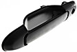 Rear, Driver or Passenger Side Smooth Black Exterior Door Handle, With Key Hole