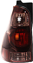 Driver Side Tail Light, without Bulb, Halogen, Clear and Red Lens