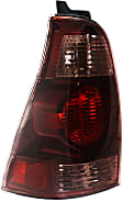 Driver Side Tail Light, without Bulb, Halogen, Clear and Red Lens