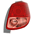 Passenger Side Tail Light, without Bulb, Halogen, Pink and Red Lens, 4 Cyl., 1.8L Engine