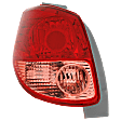 Driver Side Tail Light, without Bulb, Halogen, Pink and Red Lens, 4 Cyl., 1.8L Engine