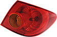 Passenger Side, Outer Tail Light, with Bulb, Halogen, Amber and Red Lens