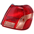 Passenger Side Tail Light, with Bulb, Halogen, Clear and Red Lens, Base Model, 4 Cyl., 1.5L Engine
