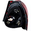 Driver Side Tail Light, with Bulb, Halogen, Clear and Red Lens, Base Model, 4 Cyl., 1.5L Engine