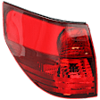 Driver Side, Outer Tail Light, without Bulb, Halogen, Amber and Red Lens