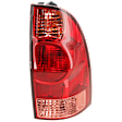 Passenger Side Tail Light, with Bulb, Halogen, Red Lens, CAPA CERTIFIED
