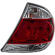 Passenger Side Tail Light, with Bulb, Halogen, Clear and Red Lens, LE/XLE Models, USA Built Vehicle
