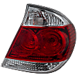 Passenger Side Tail Light, with Bulb, Halogen, Clear and Red Lens, LE/XLE Models, USA Built Vehicle