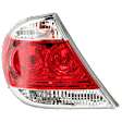 Driver Side Tail Light, with Bulb, Halogen, Clear and Red Lens, LE/XLE Models, USA Built Vehicle
