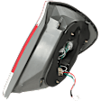 Driver Side Tail Light, with Bulb, Halogen, Clear and Red Lens, LE/XLE Models, USA Built Vehicle