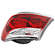 Passenger Side Tail Light, with Bulb, Halogen, Clear and Red Lens, SE Model, USA Built Vehicle